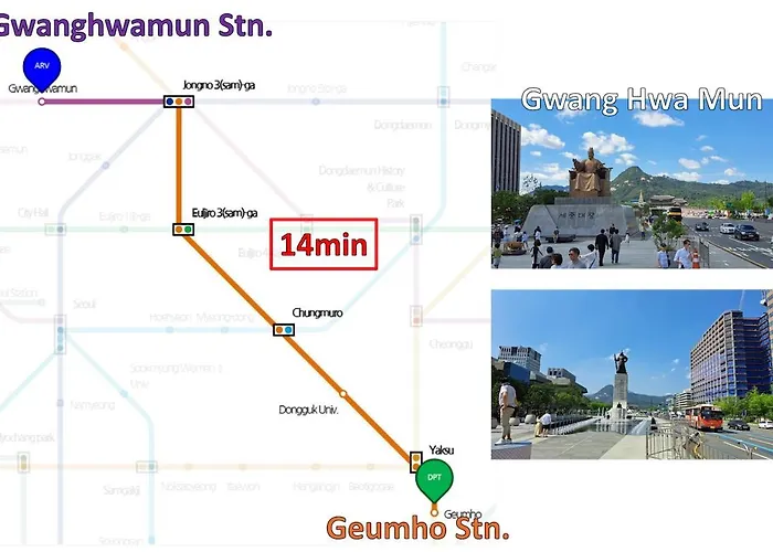 'ocaso' Kumho Station 8 Minutes,free Late Check-out,pets Ok,gangnam, Itaewon, Dongdaemun, Jongno, Yongsan 20 Minutes Apartment