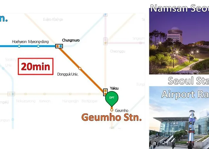 Apartment 'ocaso' Kumho Station 8 Minutes,free Late Check-out,pets Ok,gangnam, Itaewon, Dongdaemun, Jongno, Yongsan 20 Minutes *