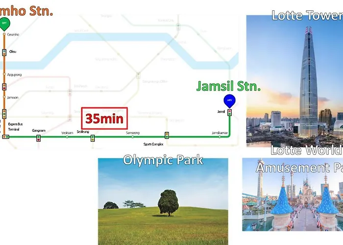 'ocaso' Kumho Station 8 Minutes,free Late Check-out,pets Ok,gangnam, Itaewon, Dongdaemun, Jongno, Yongsan 20 Minutes Apartment